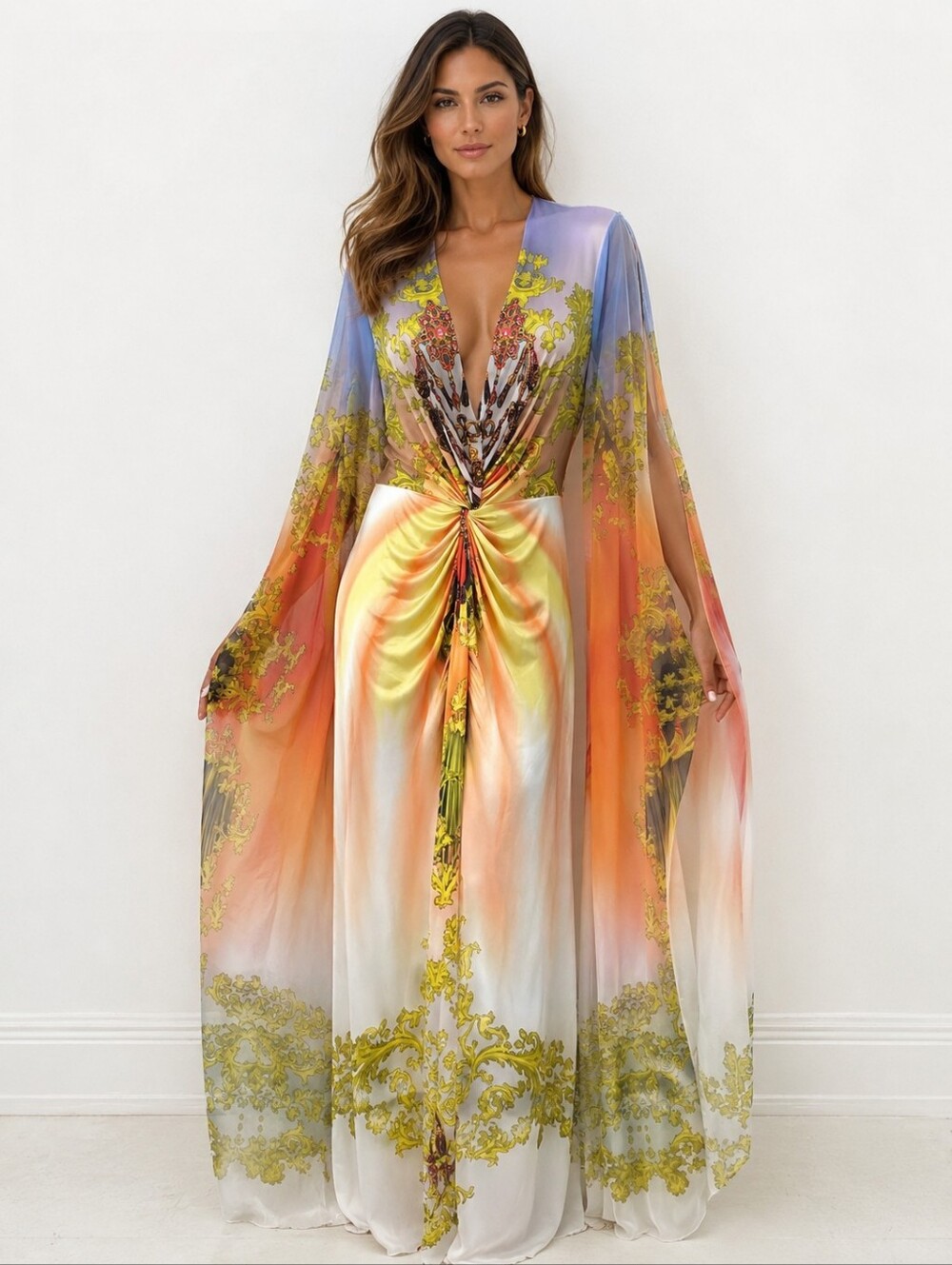 Venus maxi dress is a Whimsigoth Fairy Witchy multi-colored piece Size S - Picture 1 of 8